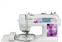 Brother PE525 Embroidery Machine Review Brother PE525 side view